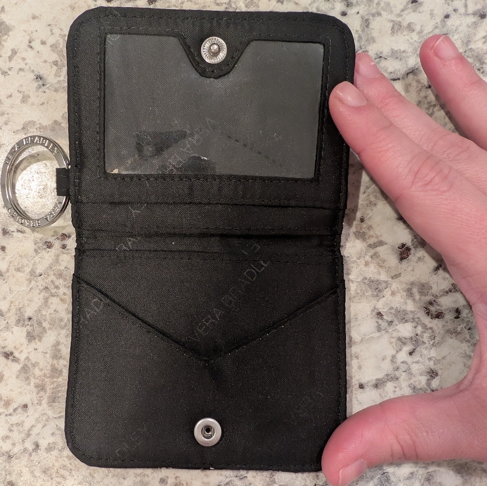 ✨5 For $50 Vera Bradley Black And White Keychain Wallet - Picture 2 of 3